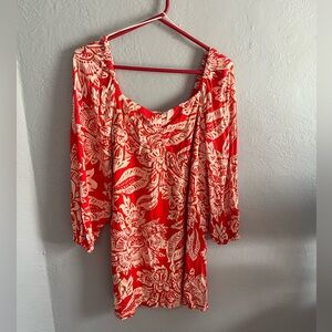 NWT Maurices Red Floral Dress